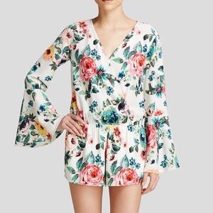 ✨last chance✨ Vintage Havana Floral Romper